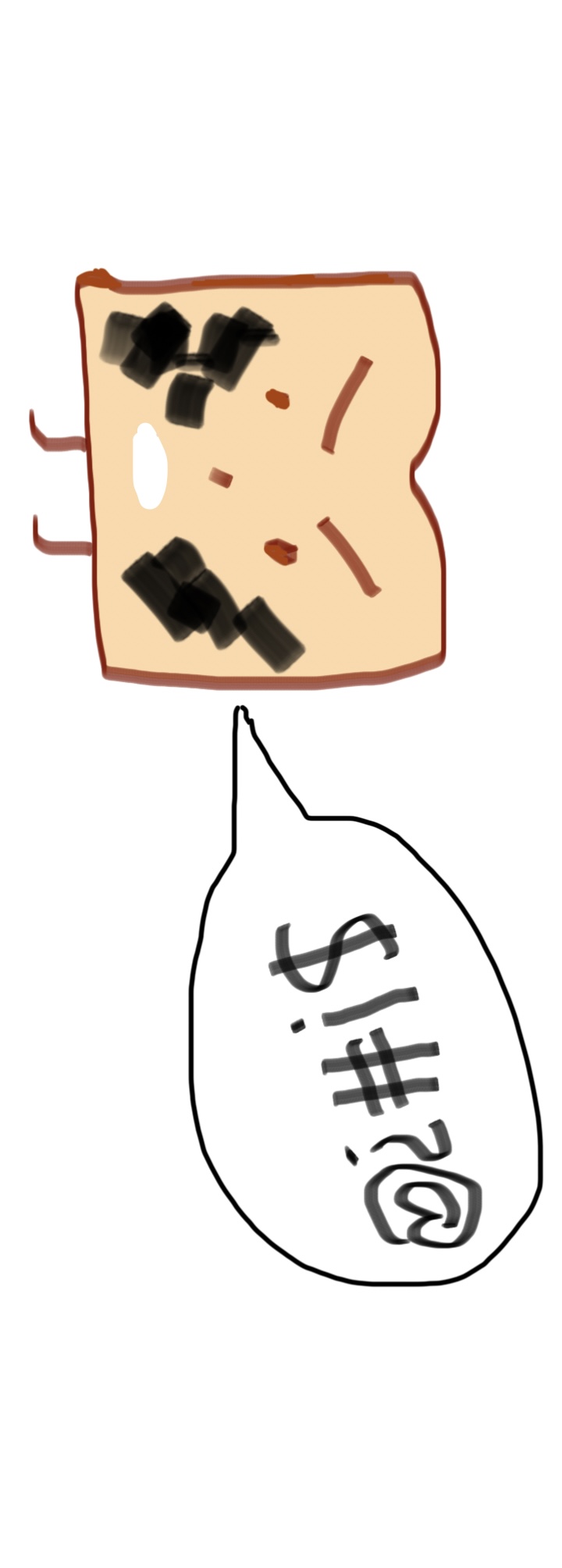 Bread reaction to the invention of the toaster